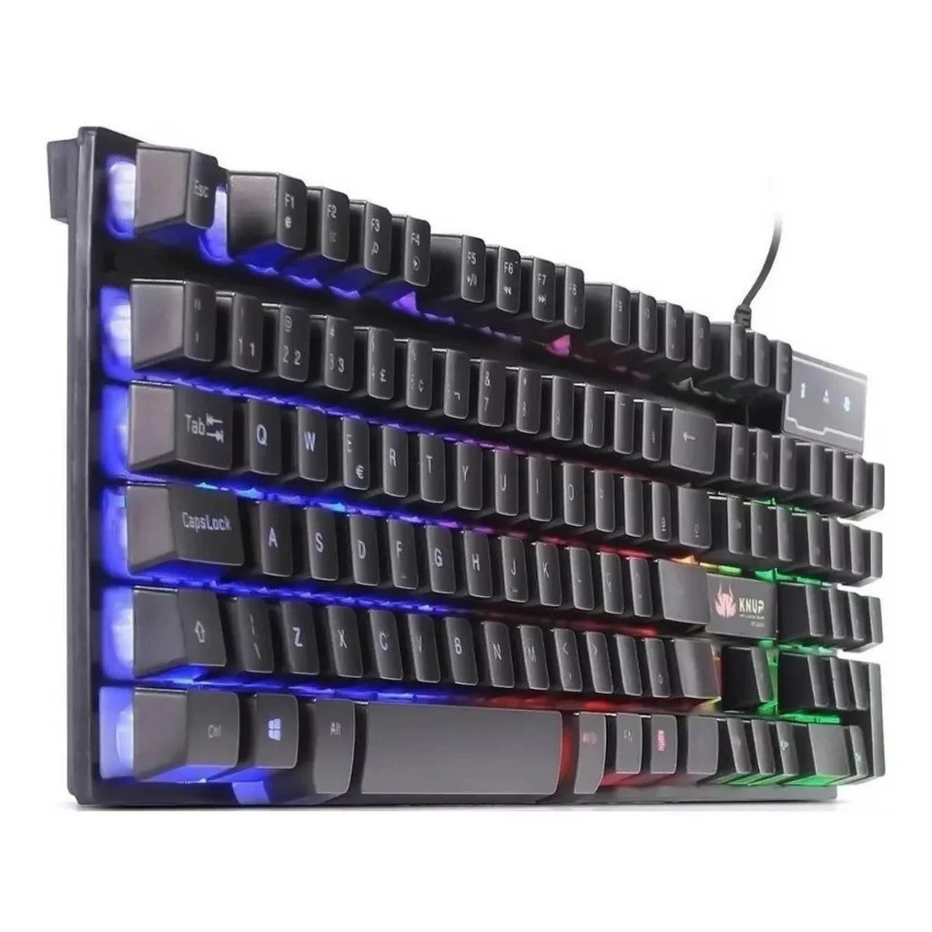 Teclado USB ABNT2 Semi mecânico LED