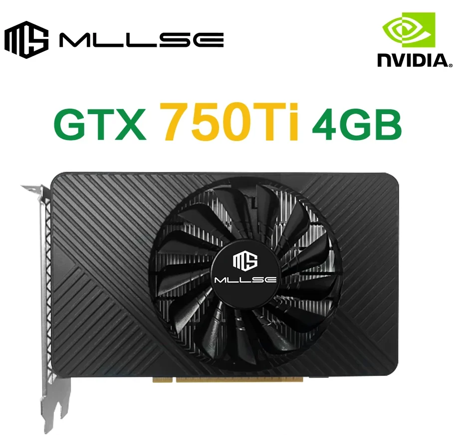 MLLSE Placa De Video NVIDIA GTX 750TI 4GB GDDR5 128-bit PCIe 3.0 x16