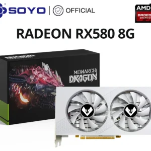 SOYO AMD Redaon RX580 8G Graphics Card GDDR5 Memory 256Bit White Gaming